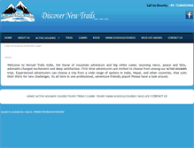Tablet Screenshot of nomadtrailsindia.com
